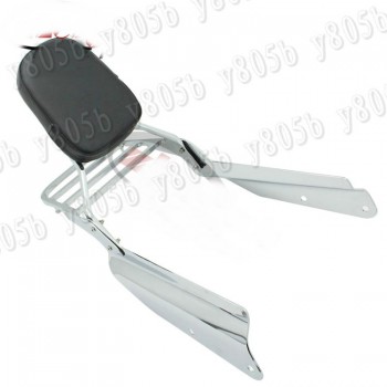 New Chrome Motorcycle Backrest Sissy Bar Luggage Rack For Honda VTX1300 VTX 1800