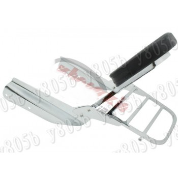 New Chrome Motorcycle Backrest Sissy Bar Luggage Rack For Honda VTX1300 VTX 1800