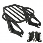 Motorcycle Detachable Luggage Rack + 4 Point Docking For Harley Touring Models Road King Street Electra Glide FLHR FLHX FLHT