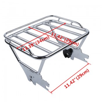 Detachable Two Up Luggage Rack For Harley Touring Glide Road King FLHT FLTR 97-08 07