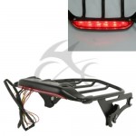 Detachable 2-Up Air Wing Luggage Rack+ Light For Harley FLHTC FLHTCU FLHTK 09-18 HD Touring Models 2009-2018  CVO Road King