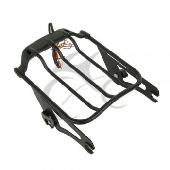 Detachable 2-Up Air Wing Luggage Rack+ Light For Harley FLHTC FLHTCU FLHTK 09-18 HD Touring Models 2009-2018  CVO Road King