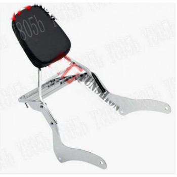 Chrome Motorcycle Backrest Sissy Bar Luggage Rack For KAWASAKI Vulcan VN900 VN 900