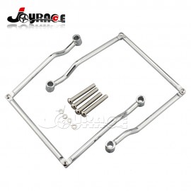Universal Chrome Steel Saddle Bag Conversion Saddlebag Support Brackets Guards for Honda KAWASAKI VN800 VN900 Suzuki VL800