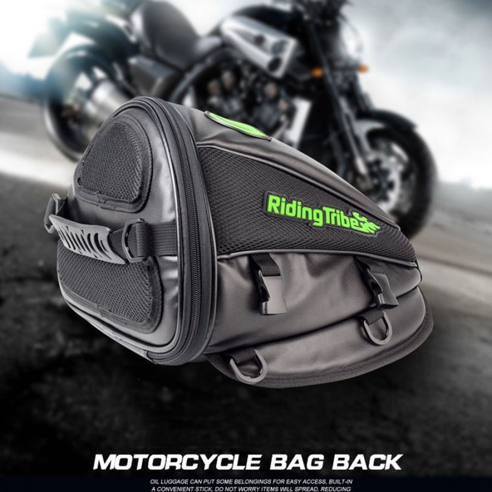 Free shipping 1pcs Motorcycle Large Capacity Luggage Saddle Leather Bags Motorcross Rear Seat Storage Pack Motorcycle Bag