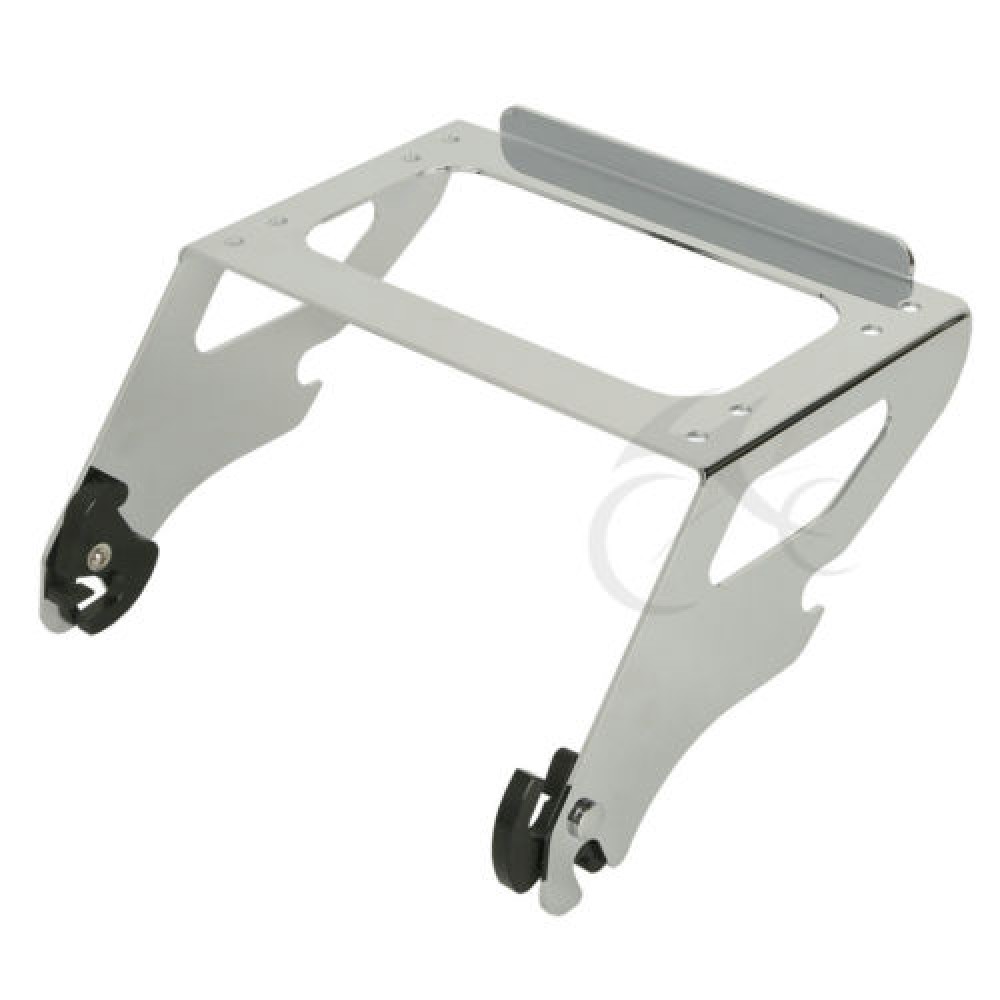 Chrome Detachable Tour Pak Mount Rack For Harley Touring Road King FLHT FLHX FLHR 97-08  Electra Road Glide FLHX 1997-2008 Black