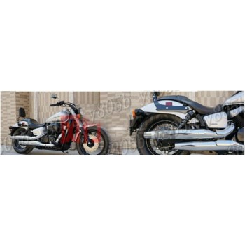 Chrome  Motorcycle  Backrest Sissy Bar Cushion Pad For HONDA 750 Shadow VT 750 Sport Edition 2006 -2013