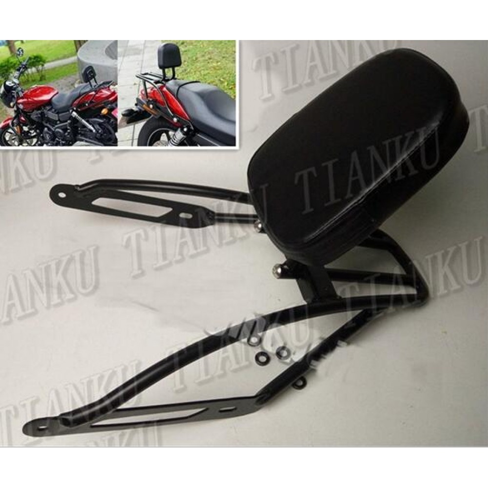 Motorcycle Backrest Sissy Bar Luggage Rack For Harley Davidson Street  500 750