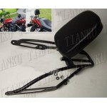 Motorcycle Backrest Sissy Bar Luggage Rack For Harley Davidson Street  500 750