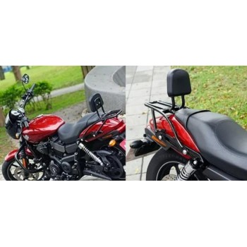 Motorcycle Backrest Sissy Bar Luggage Rack For Harley Davidson Street  500 750