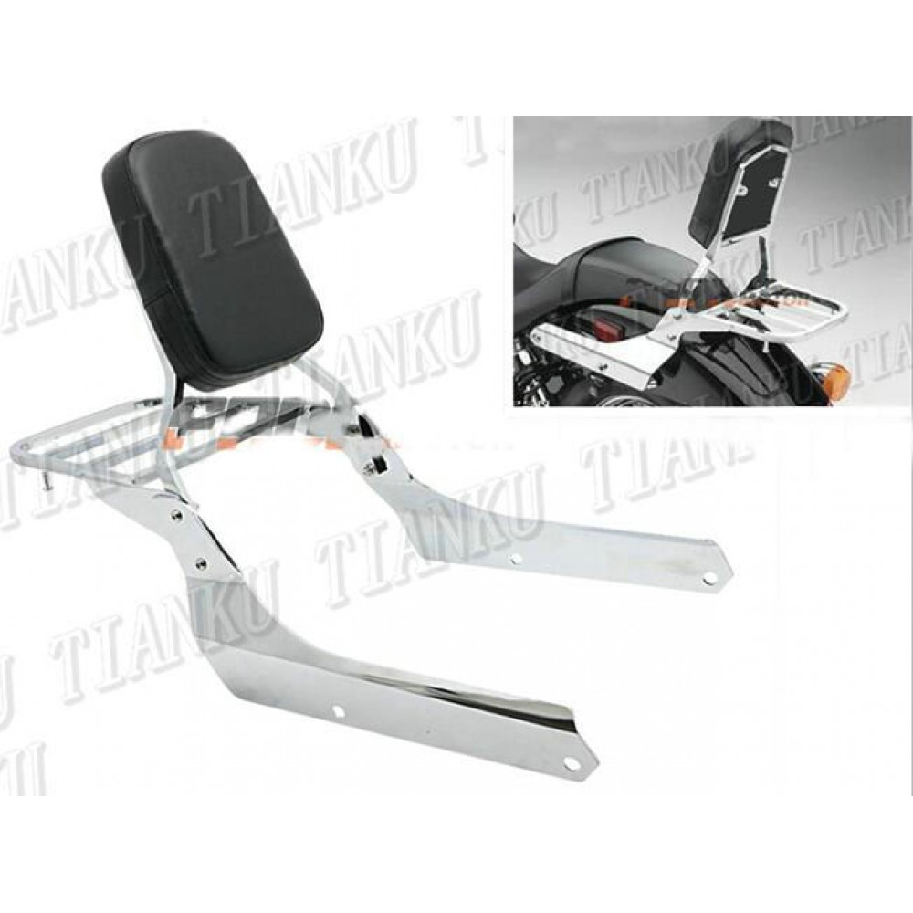 Chrome Motorcycle Backrest Sissy Bar Luggage Rack For HONDA  Shadow VT 750 Phantom sports version 2006 -2013
