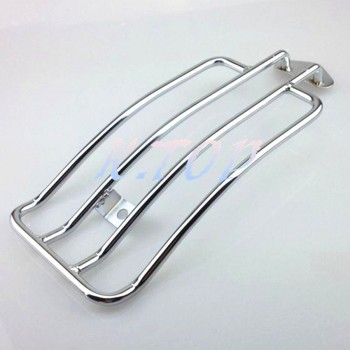 Motorcycle Raider Chrome Luggage Rack for Stock Solo Seat fit for Harley Sportster XL 1985-2003