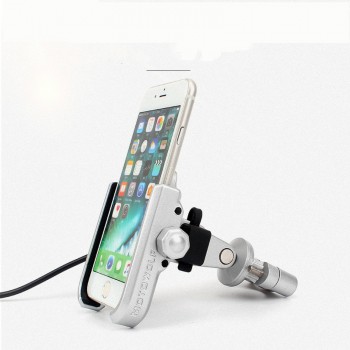 Motorcycle Bicycle Mobile Bracket Aluminum Alloy Charging Bicycle Mobile Bracket For Unisex