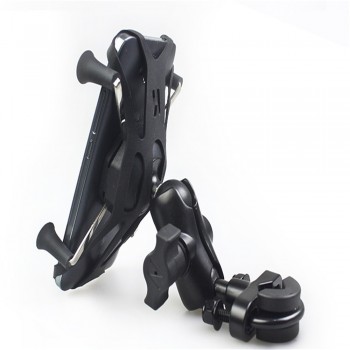 4-6.3inch Cell Phone Adjustable Mounts Holder With Motorcycle USB Cable Charger for GPS Phone for Motorcycle Bike Outdoor Sport
