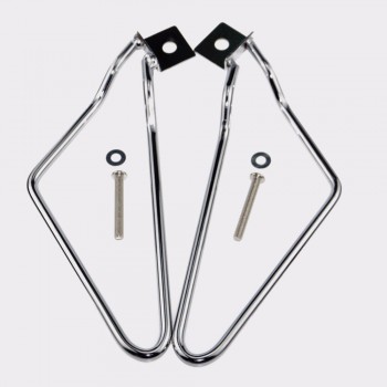 Kumeed 2pcs Motorcycle Saddlebags Brackets Support for Harley Davidson Xl883/1200 Hd1450/1584