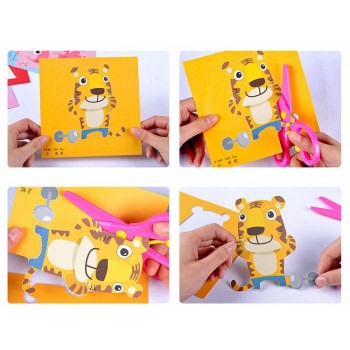 120 PCS Cartoon Paper Folding Cutting Knutselen Kinderen Art Craft DIY Educational Toys For Children Jouet Enfant Kindergarten