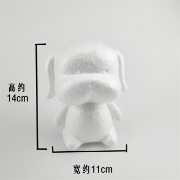 2019 DIY Craft Toy White Foam Bear Rabbit Dog Polystyrene Styrofoam Modelling Rose Bear Embryo Foam Core Valentines Day Present