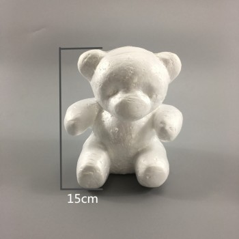 2019 DIY Craft Toy White Foam Bear Rabbit Dog Polystyrene Styrofoam Modelling Rose Bear Embryo Foam Core Valentines Day Present