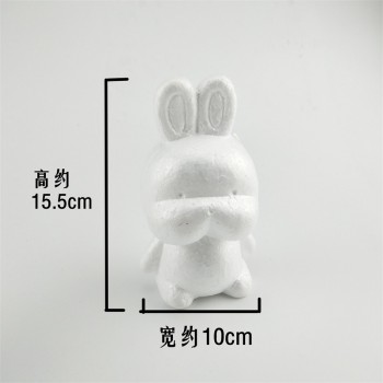 2019 DIY Craft Toy White Foam Bear Rabbit Dog Polystyrene Styrofoam Modelling Rose Bear Embryo Foam Core Valentines Day Present