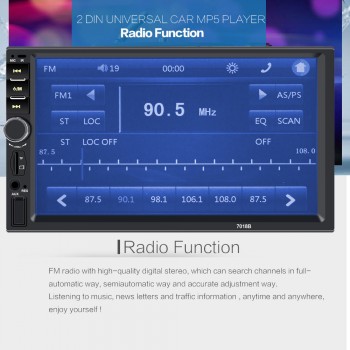 2 Din Central Multimidia Car Multimedia DVR Front Rear Camera 2Din 7 Touch Screen Bluetooth Radio Music Movie Player Autoradio