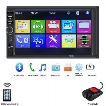 2 Din Central Multimidia Car Multimedia DVR Front Rear Camera 2Din 7 Touch Screen Bluetooth Radio Music Movie Player Autoradio