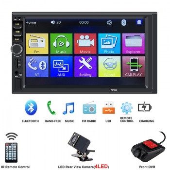 2 Din Central Multimidia Car Multimedia DVR Front Rear Camera 2Din 7 Touch Screen Bluetooth Radio Music Movie Player Autoradio
