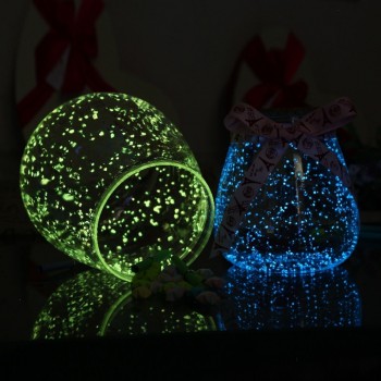 10g Glow In The Dark Luminous Party DIY Bright Noctilucent Sand Fish bowl sand Wishing Bottle Fluorescent Particles Kid Gift Hot