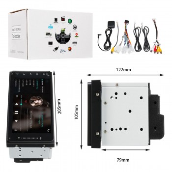 Car Stereo 2 din Car Multimedia MP5 Player 2G+32G 10.1 for Android 8.0 bluetooth WIFI GPS Nav Quad Core Radio Video Audio