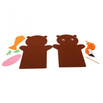 Self Made DIY Cute Cartoon Animals Doll Kids Glove Finger Education Learning Craft Toys Fun Funny Gadgets Interesting Toys Gift