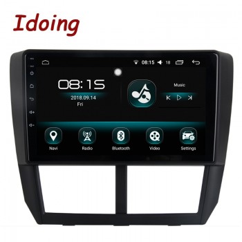 Idoing 1Din 9Car Radio GPS Multimedia Player Android 8.0 For Subaru Forester 2008-2012 4G+64G Octa Core Navigation Fast Boot