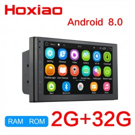 2Din Android 8.0 RAM 2G + ROM 32G Car Multimedia Player GPS Navigation BT DAB FM USB wifi No dvd Car 2 DIN Radio