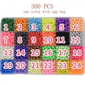 300pcs Aqua Pegboard Water Beads Diy Toys For Children Hama Bead Set Fuse Jigsaw Kids Educational Puzzle Girl Boy Beadbond Toy