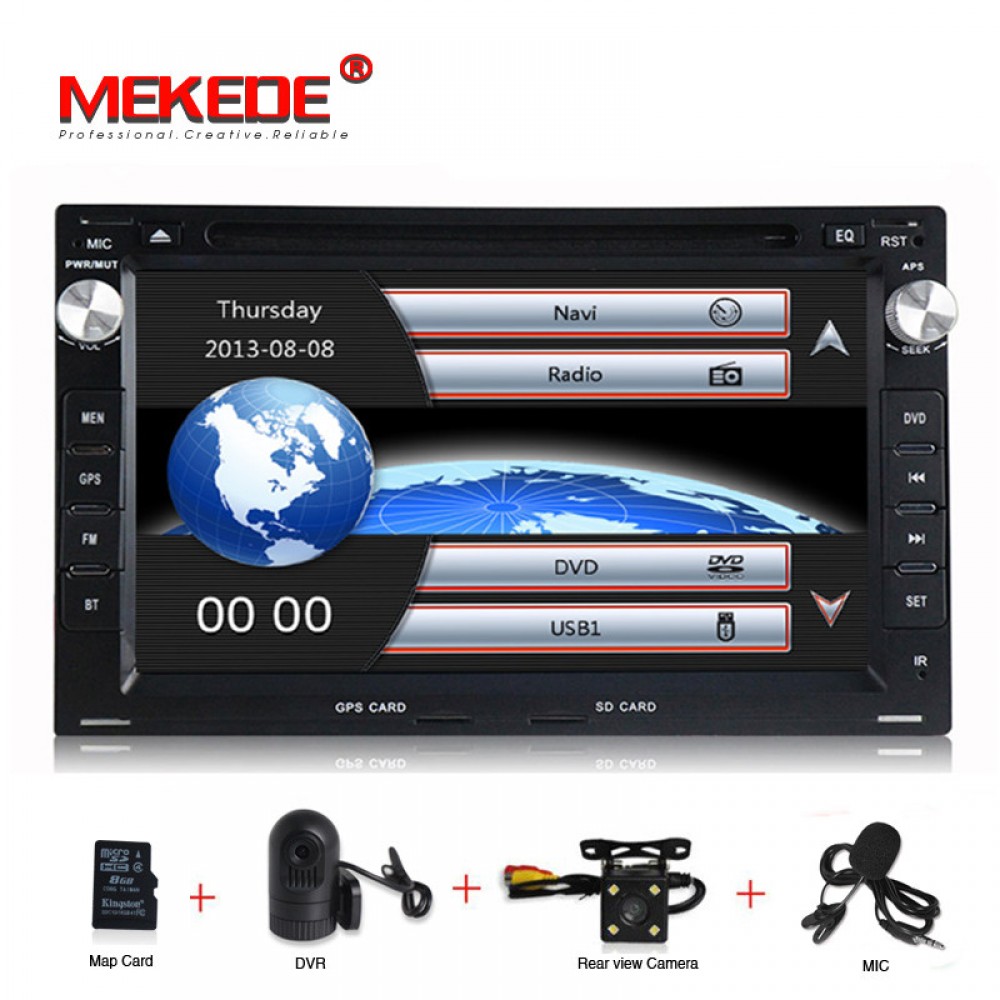 In stock 2DIN Car GPS Navi for VW Volkswagen PASSAT Golf 4 T4 Passat B5 Sharan CHICO dvd palyer radio aduio BT RDS free MIC Map