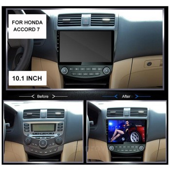 Funrover Car Radio Multimedia 10.1 Android 8.0 car dvd audio stereo player Navigation for Honda Accord 7 2003-2007 wifi GPS RDS