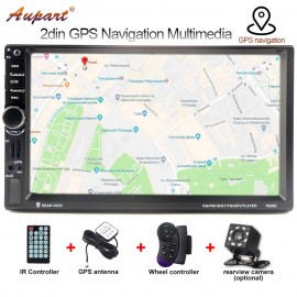autoradio 2 din gps 7 inch touch screen car radio car multimedia player auto radio GPS Navigation  mp5 audio Stereo 7020G