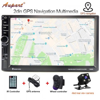 autoradio 2 din gps 7 inch touch screen car radio car multimedia player auto radio GPS Navigation  mp5 audio Stereo 7020G