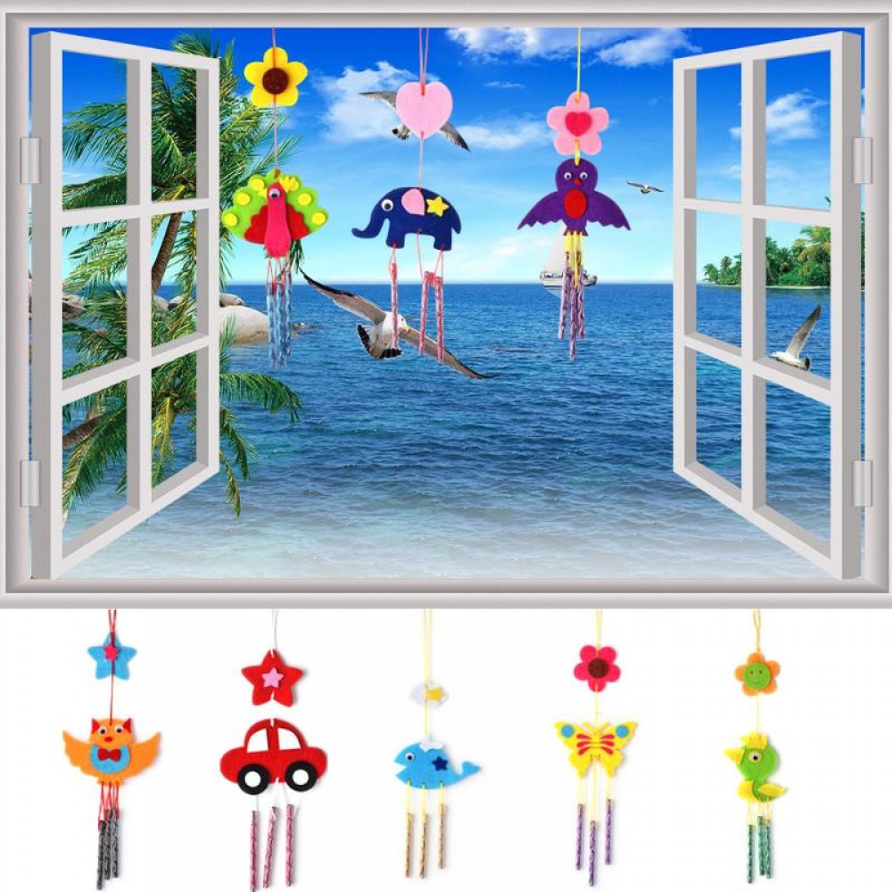 Kids Child DIY Wind Chimes Aeolian Bells Educational Puzzle Toys Craft Kits Random Delivery