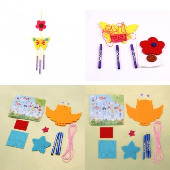 Kids Child DIY Wind Chimes Aeolian Bells Educational Puzzle Toys Craft Kits Random Delivery