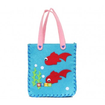DIY Traning Toy Children Mini Bags Non-woven Cloth Colorful Handmade Bag Cartoon Animal Children Handbags Children Sewing Toy