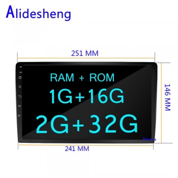 2.5D 10 HD Android 8.1 Car DVD Multimedia player Car Stereo Bluetooth WIFI GPS navigation Radio Audio Video Player