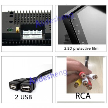 2.5D 10 HD Android 8.1 Car DVD Multimedia player Car Stereo Bluetooth WIFI GPS navigation Radio Audio Video Player