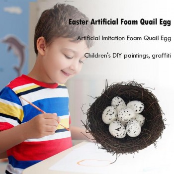 Easter Artificial Imitation Foam Quail Eggs Children Toy DIY simulation eggs Painting Easter Egg educational toys