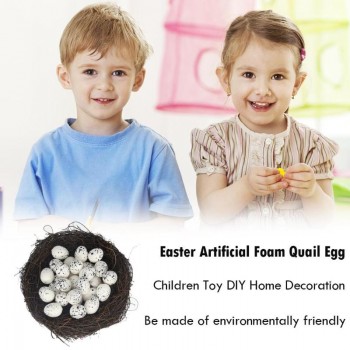 Easter Artificial Imitation Foam Quail Eggs Children Toy DIY simulation eggs Painting Easter Egg educational toys