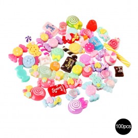 Slime Charm Mixed Resin Candy Beads Mucus Sweets Bead Making Supplies DIY Collage Crafts for chlidgt;3 Y