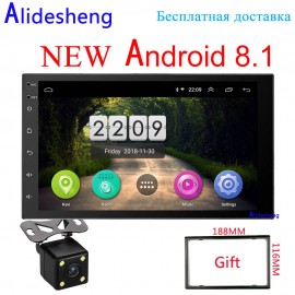 Android 8.1 System 16g Memory Touch Screen 7 Inch HD Car Bluetooth Player Button 2 DIN Universal Car radio GPS Navigation WIFI