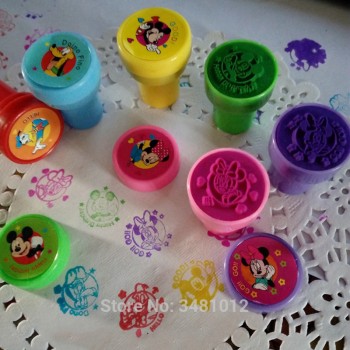 6pcs/bag Rubber Self Inking Stamps Educational Toy Cartoon Princess Stamps Children Hobby School Art Tool of Party Toys Set