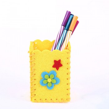 2018 Baby Educational DIY Craft Tangram Block Kit Cute Creative Handmade Pen Container DIY Pencil Holder Kids Craft Toy Kits