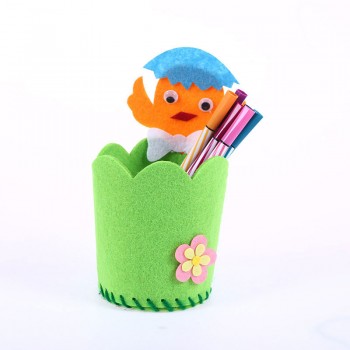 2018 Baby Educational DIY Craft Tangram Block Kit Cute Creative Handmade Pen Container DIY Pencil Holder Kids Craft Toy Kits