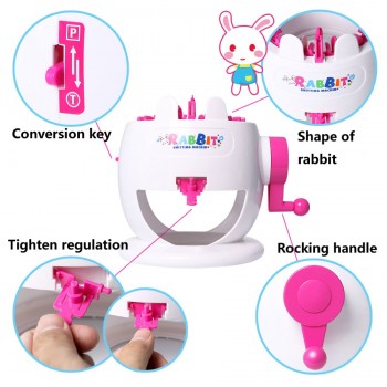 Mini Hand Knitting Machine Weaving Loom Kids Craft Toy Girls DIY Creative Handmade Scarf Hat Arts And Crafts Toys For Children
