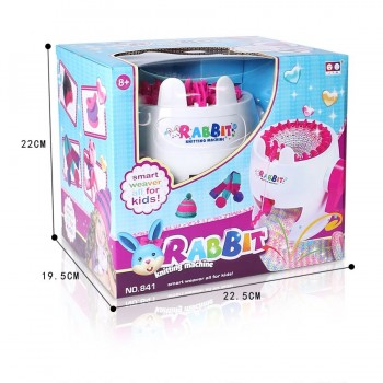 Mini Hand Knitting Machine Weaving Loom Kids Craft Toy Girls DIY Creative Handmade Scarf Hat Arts And Crafts Toys For Children
